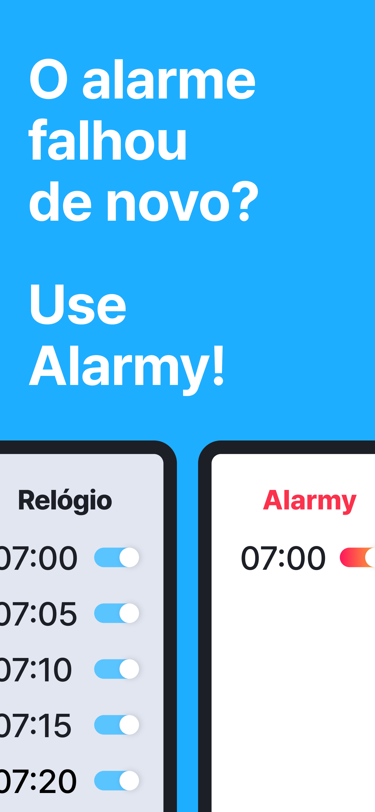 Alarmy: Alarme Forte e Relogio