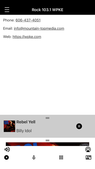 Rock 103.1 WPKE Screenshot