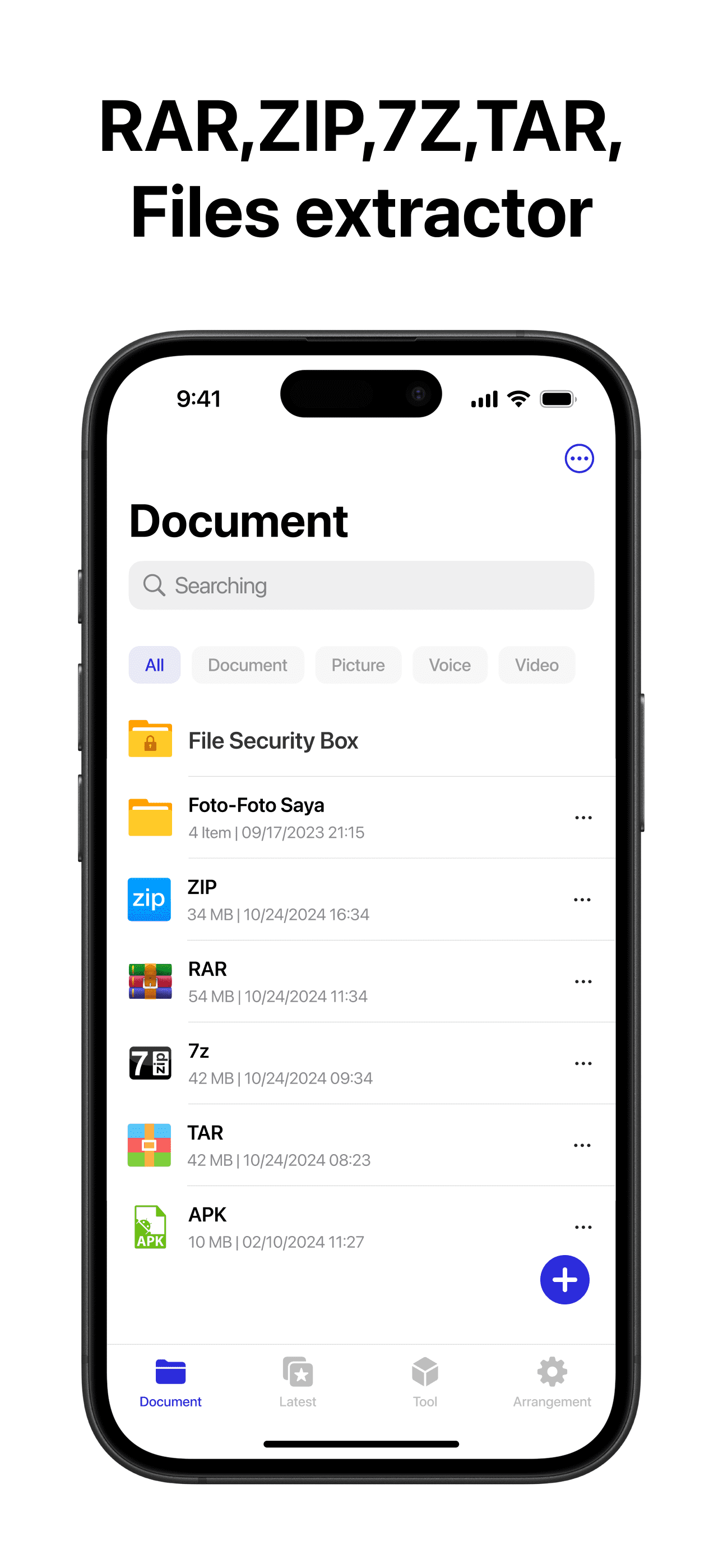 Zip & RAR & 7z File Extractor
