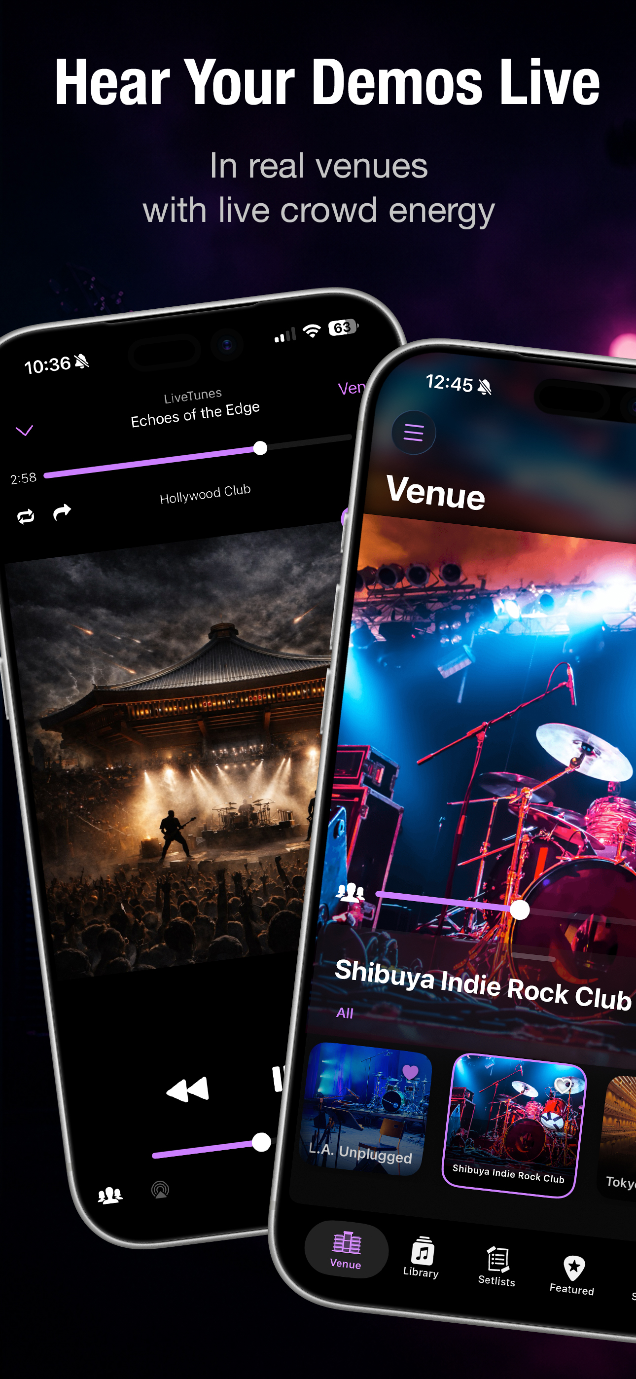 LiveTunes: Your Songs LIVE