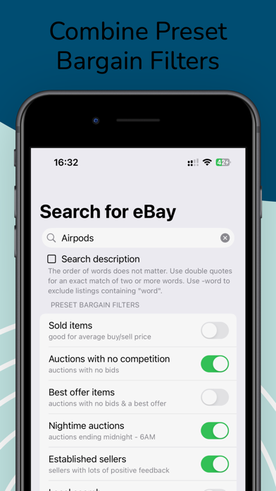 Search for eBay iPhone screenshot 3 - Shopping app