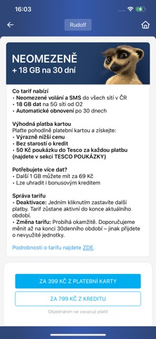 Muj Tesco Mobile screenshot
