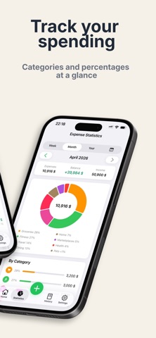 GreenWallet: Finance Tracker iPhone screenshot
