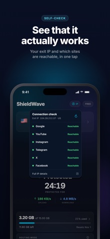 ShieldWave VPN: Fast & Private Screenshot 3 of 5