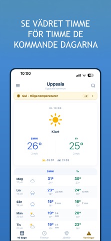 Väderkollen - Jämför orter iPhone screenshot 3