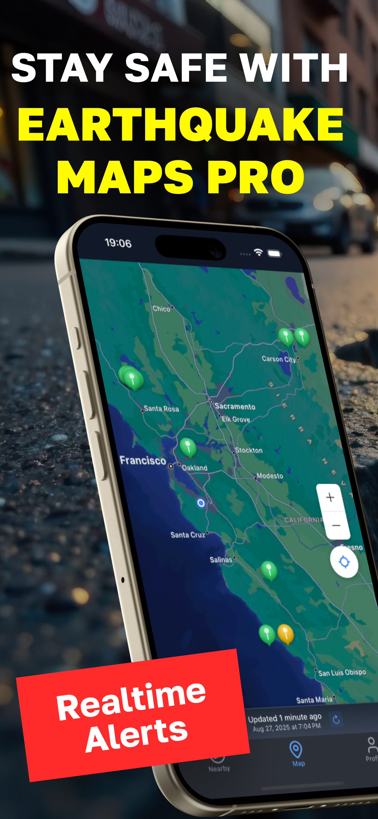 Earthquake Tracker Alert App