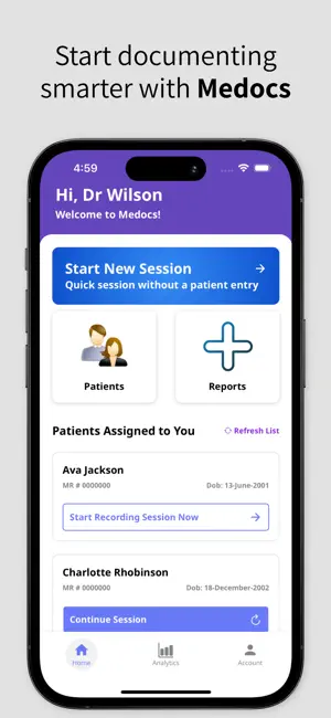 Medocs - AI Medical Scribe screenshot 1