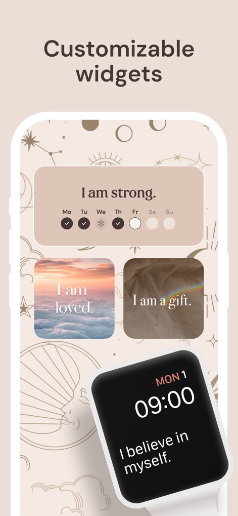 I am - Daily Affirmations - Versatile Affirmation Widgets