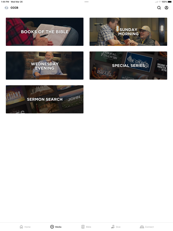 Calvary Chapel CB iPad screenshot 2 - Education app