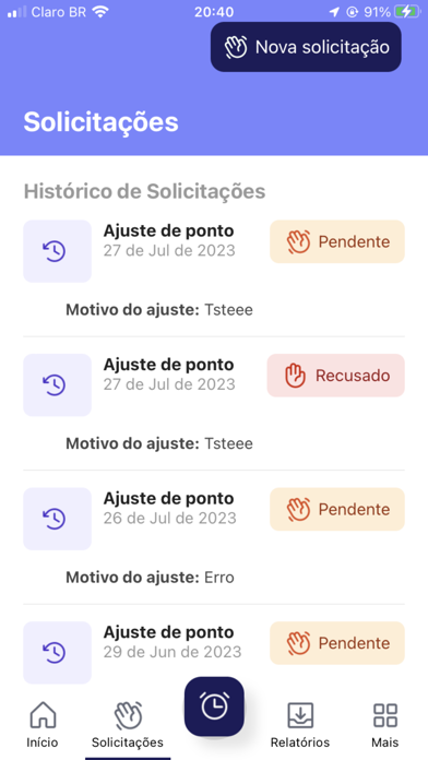 Hora Ponto - Colaborador Screenshot