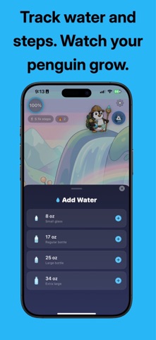 Apex Penguin: Steps & Water iPhone screenshot