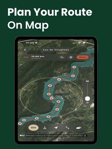 Fishing Maps: Lake & River GPS iPad screenshot