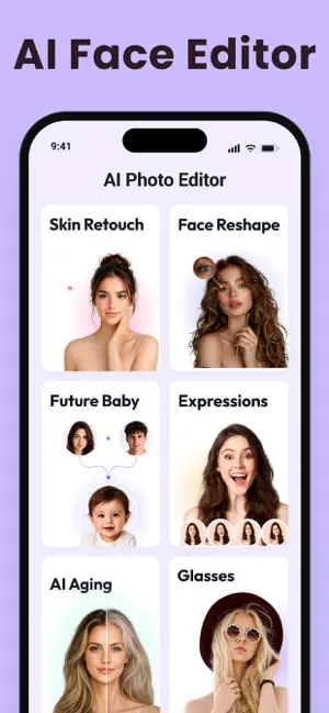 AI Face Editor & Face Makeup screenshot 1