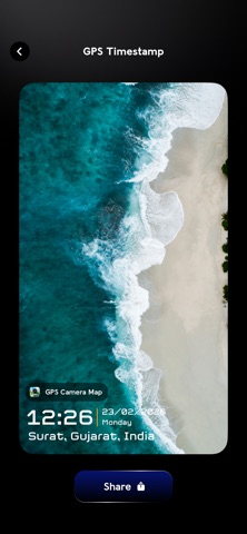 GPS Timestamp Camera - Geo Map iPhone screenshot