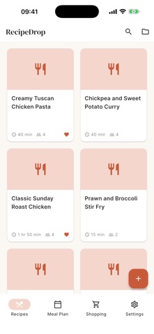 RecipeDrop screenshot