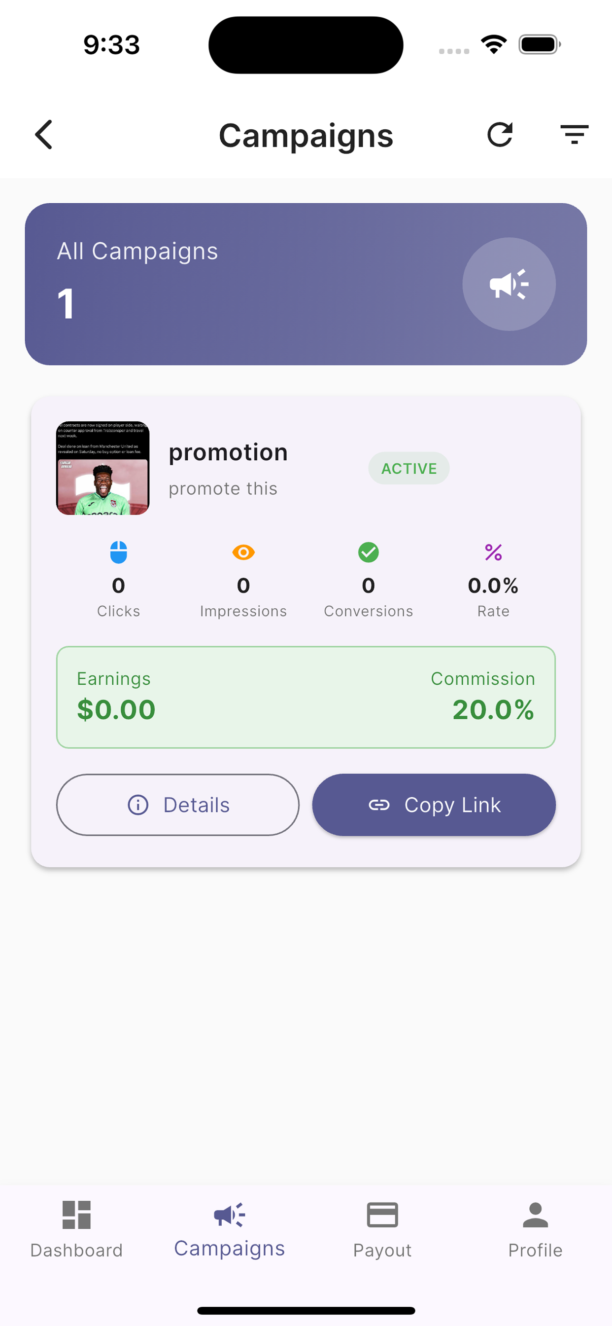 Salesbet Influencers App