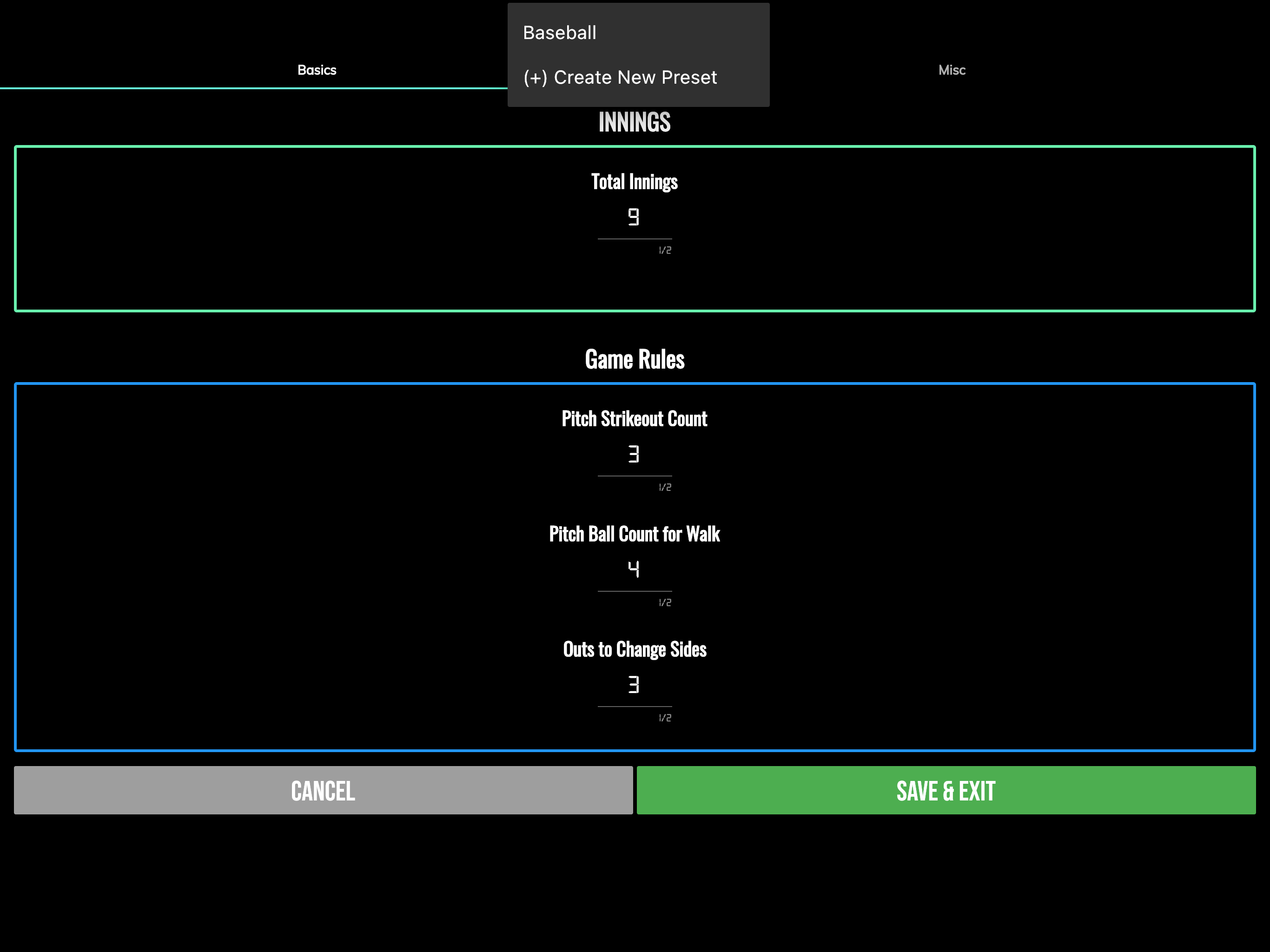 BT Baseball Scoreboard screenshot 20