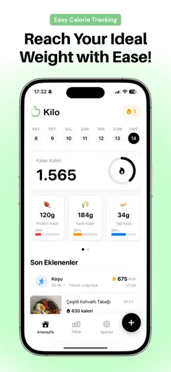 Kilo: AI Kalori Hesaplama iPhone Ekran Görüntüsü 1