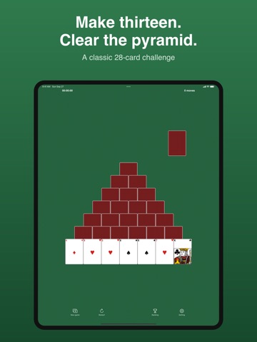 Solitaire / Pyramid iPad screenshot