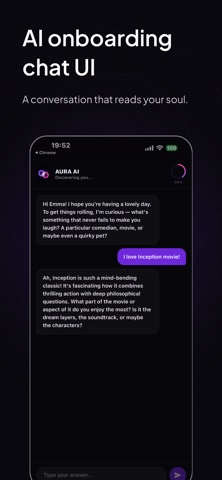 AURA: Beyond Swipe Dating iPhone screenshot