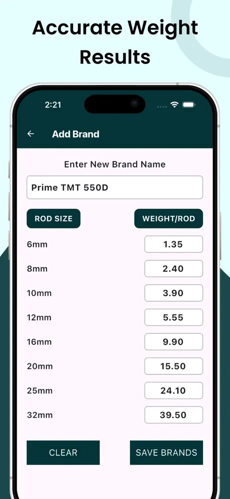 TMT Rebar Steel calculator screenshot 3