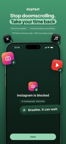 Dopfast: App Blocker & Detox Screenshot 1 of 8