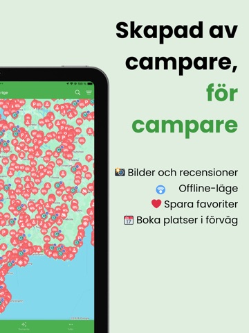 Ställplatser iPad screenshot 2