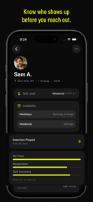 Forty – Tennis Partner Finder screenshot