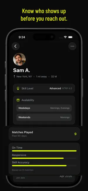 Forty – Tennis Partner Finder screenshot 3