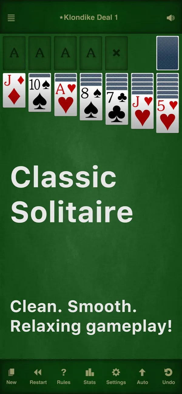 Screenshot #1 pour Solitaire - 50 Classic Games