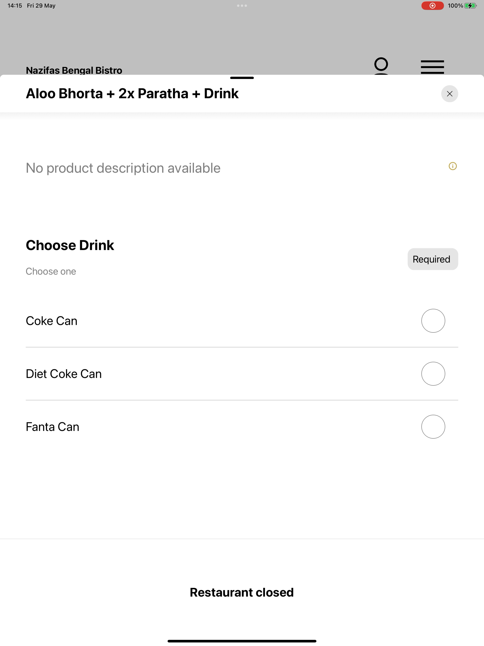 Nazifas Bengal Bistro screenshot 8
