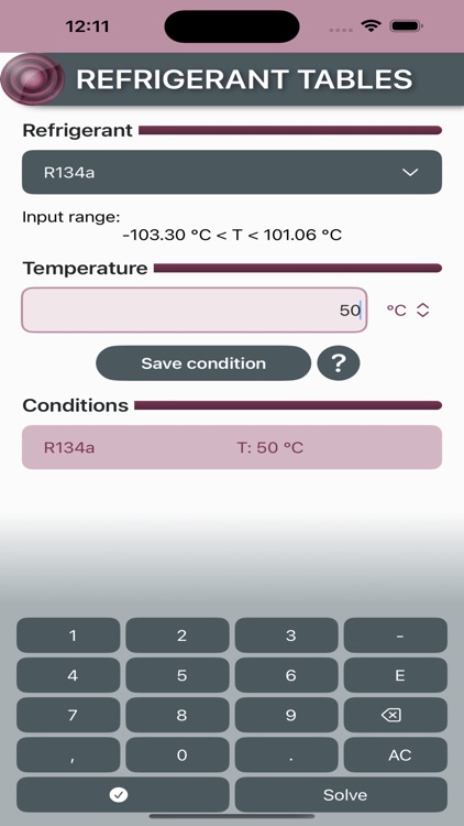 Refrigerant Tables