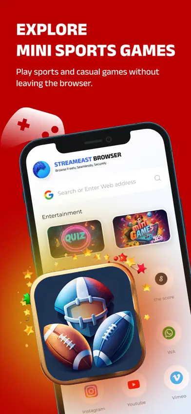 Streameast Browser screenshot 3