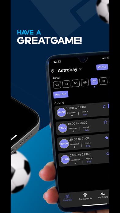 Great Game - Football Booking Screenshot