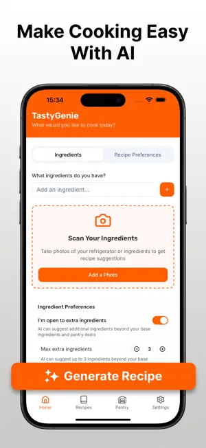 TastyGenie: Your AI Chef screenshot 1