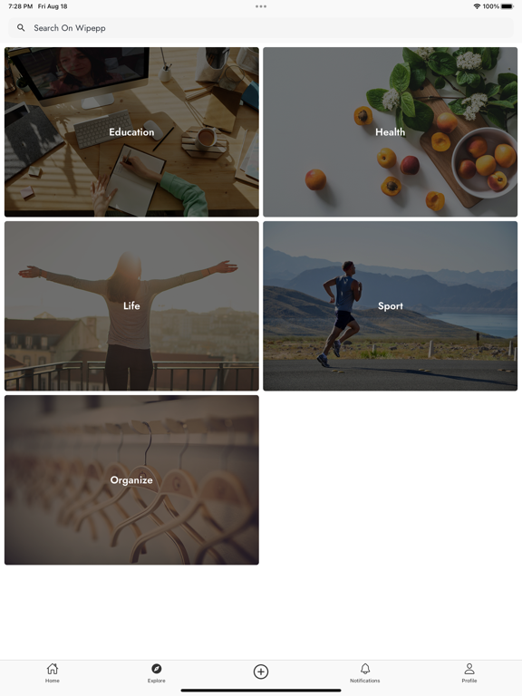 Wipepp - Habit Tracker iPad screenshot 1 - Lifestyle app