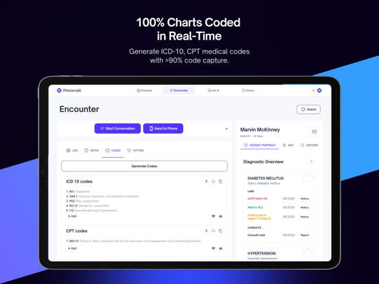 CARE by MarianaAI iPad screenshot 5 - Medical app