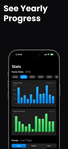 Bibliostats: Reading Tracker Screenshot 3 of 5