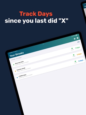 My Streaks: Habits & Widget iPad screenshot