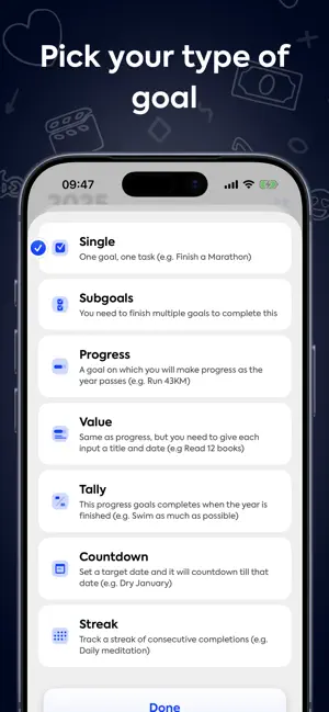 Gola: Goal & Streak Tracking screenshot 3