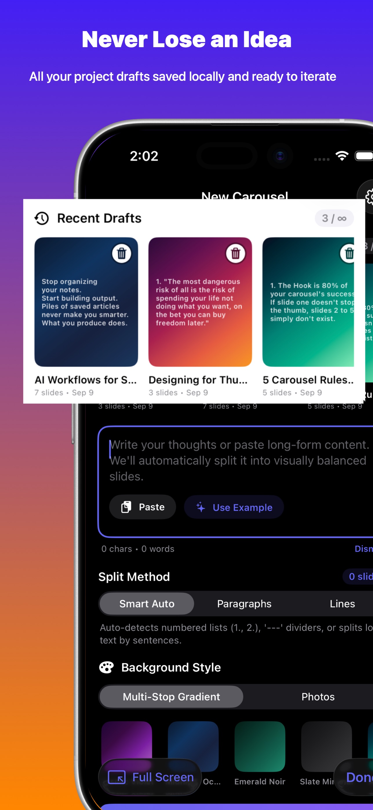 Screenshot 5 of Overlaid: Slide Carousel Maker