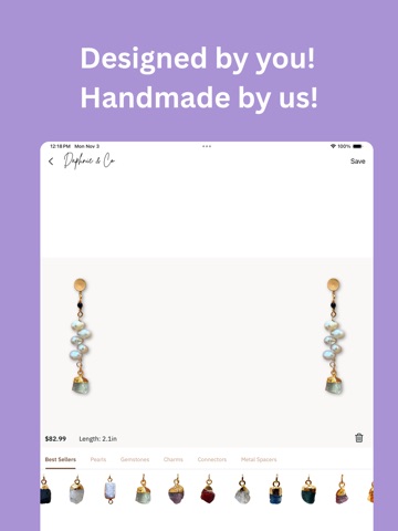 Daphnie & Co - Custom Jewelry iPad screenshot