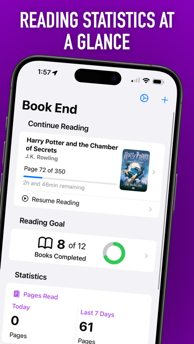 Screenshot #1 pour Book End: Reading Tracker