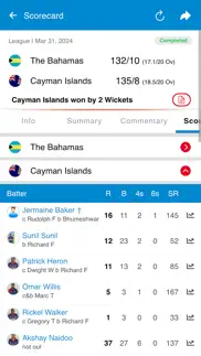 cayman cricket association iphone screenshot 3