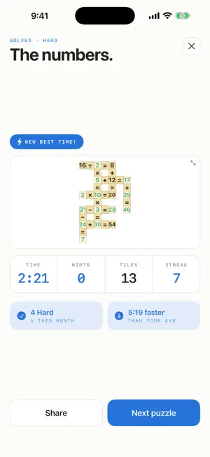 Solvara: Math Crossword screenshot 3