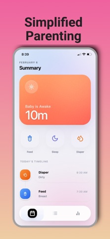 BabyLog: Feed & Sleep Tracker screenshot