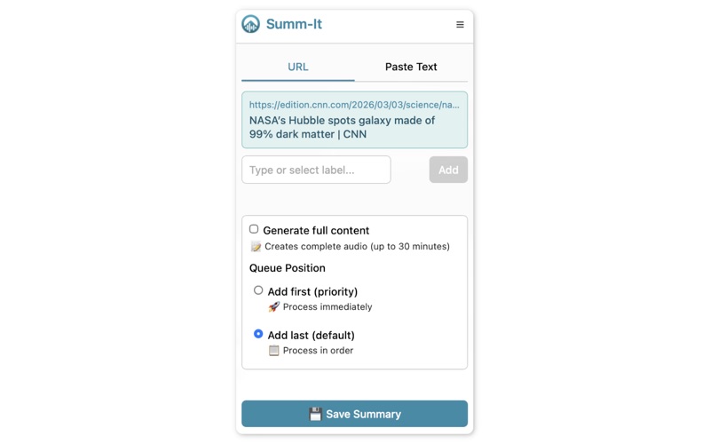 Summ-It screenshot