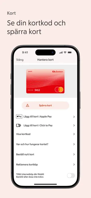 ICA Banken iPhone screenshot 6