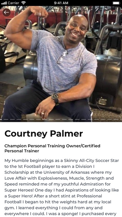 Champion Personal Training Screenshot