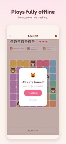 Cat Sudoku: No Ads Puzzles screenshot 5